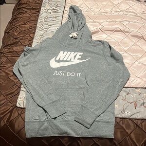 Nike Gray Hoodie - Just Do It